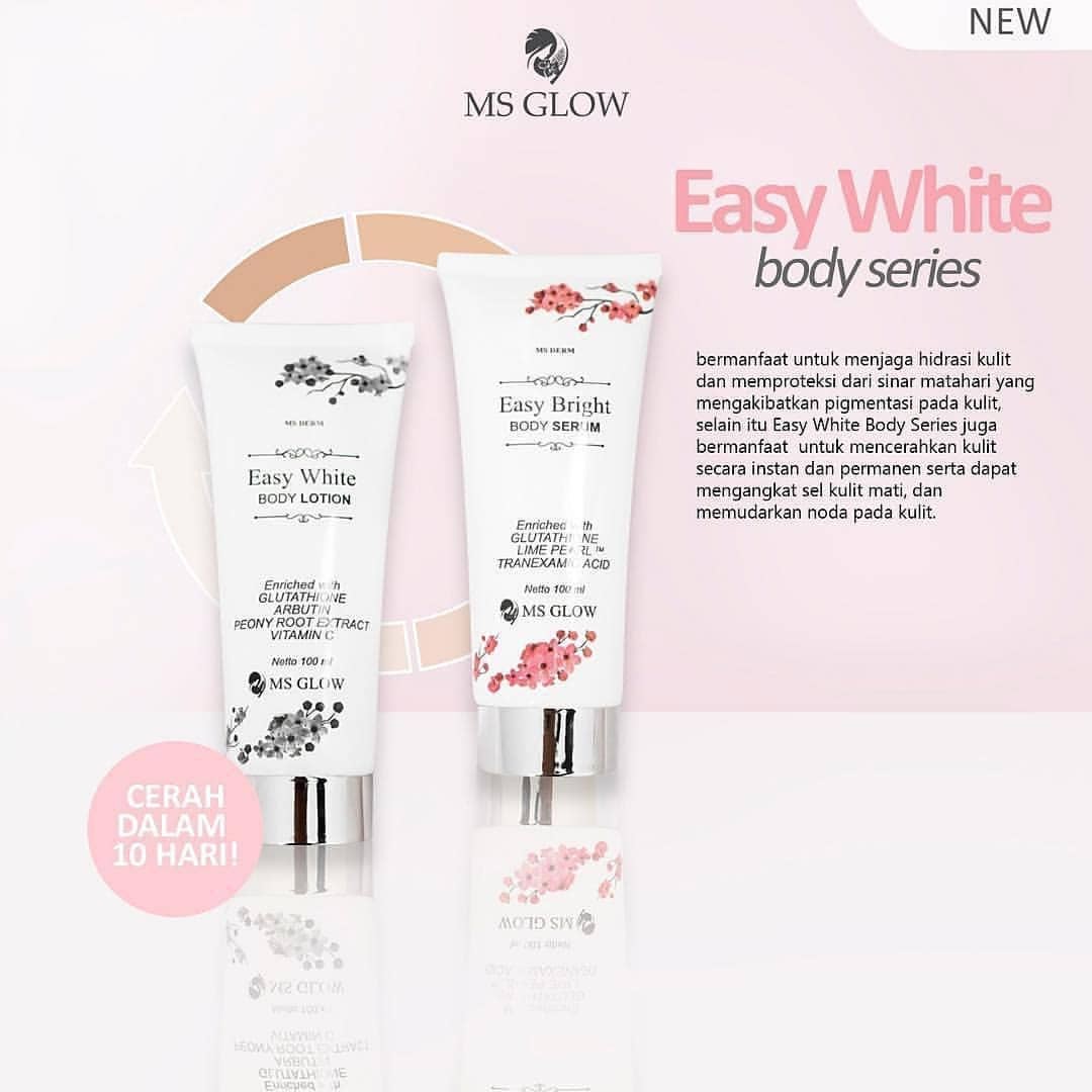 Cream Pemutih Badan Alami: Pakai Body Series dari MS Glow Cream Pemutih Badan Alami: Pakai Body Series dari MS Glow