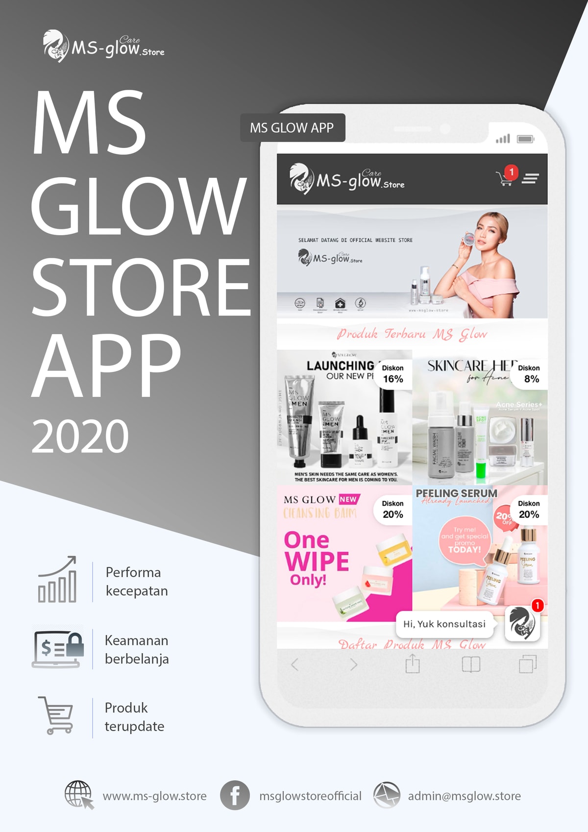 Aplikasi MS Glow Store: Dapatkan Diskon Free Ongkir ! Aplikasi MS Glow Store: Dapatkan Diskon Free Ongkir !
