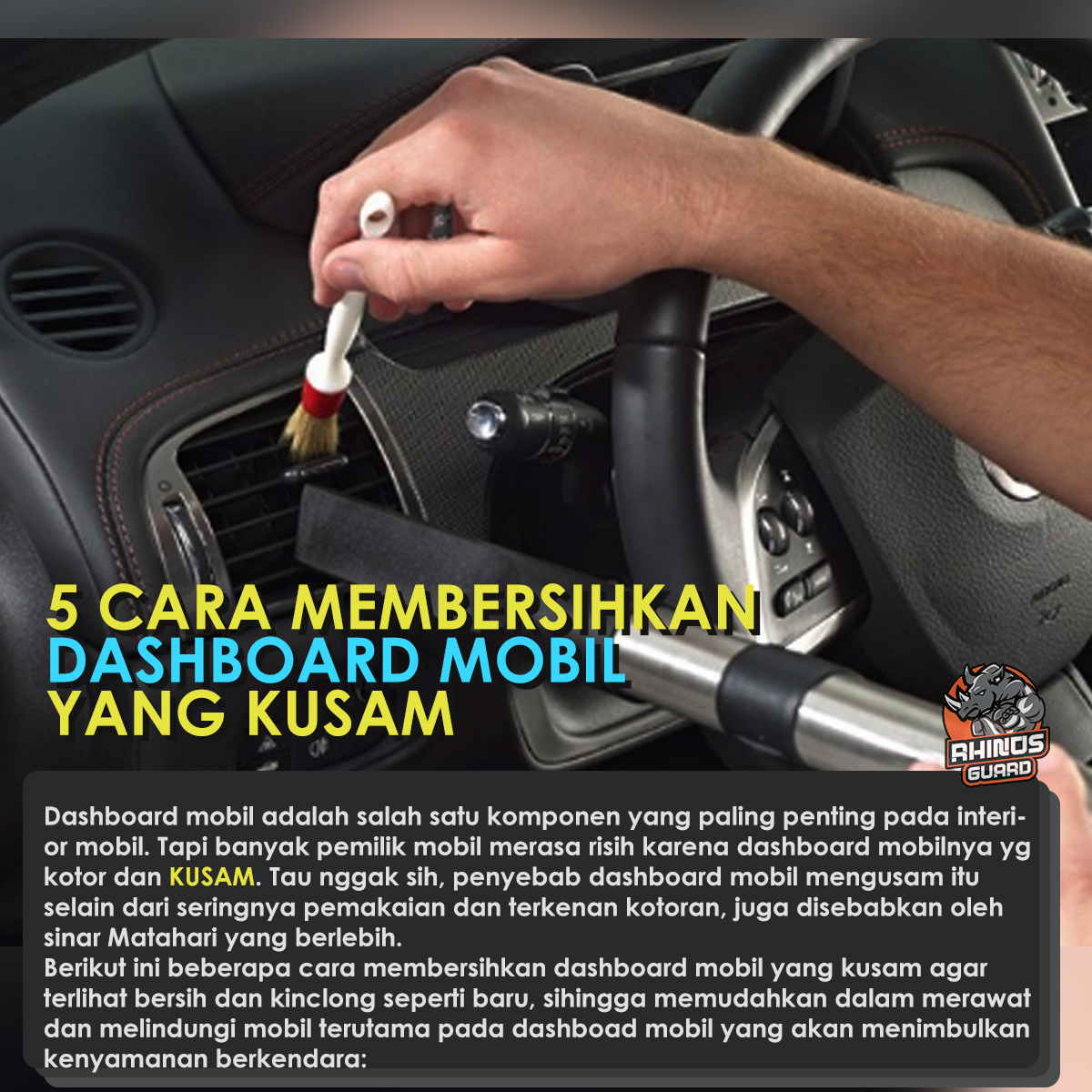 5 Cara Membersihkan Dashboard Mobil yang Kusam dan kotor 5 Cara Membersihkan Dashboard Mobil yang Kusam dan kotor