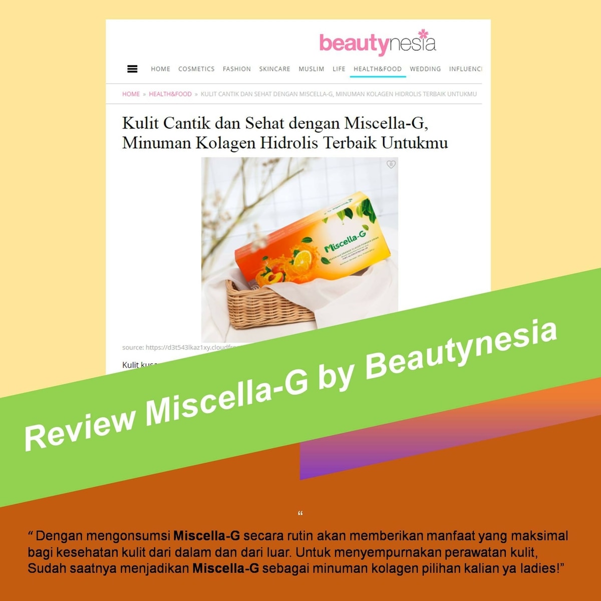 Review Miscella-G Oleh Beautynesia: Minuman Kolagen Hidrolis Terbaik Saat Ini Review Miscella-G Oleh Beautynesia: Minuman Kolagen Hidrolis Terbaik Saat Ini
