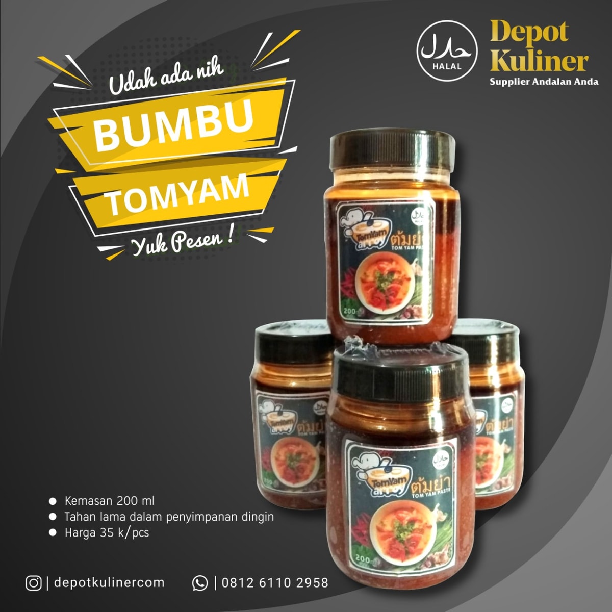Sedia Bumbu Tom Yam di Medan Sedia Bumbu Tom Yam di Medan