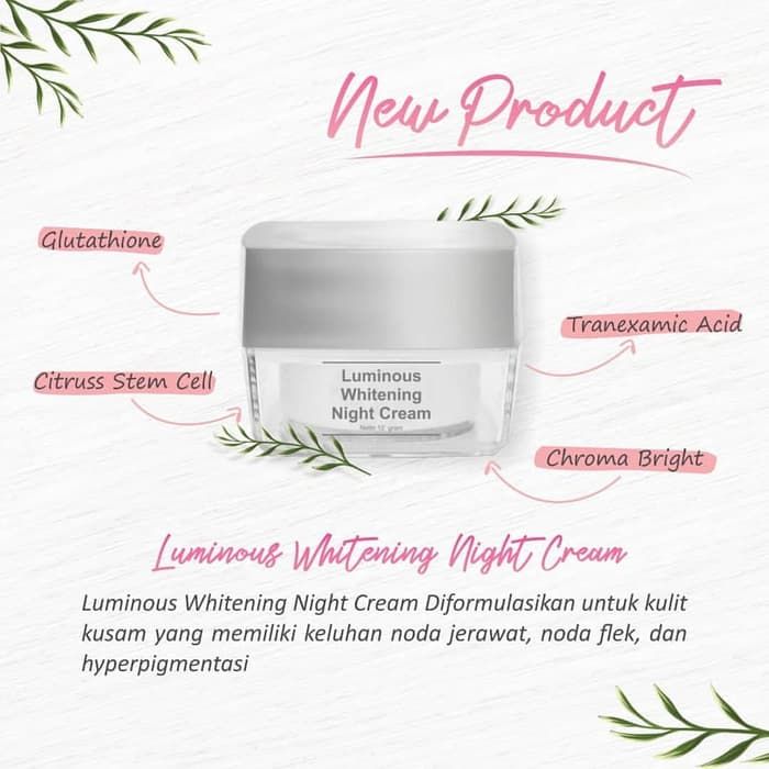 MS Glow Luminous Whitening Night Cream MS Glow Luminous Whitening Night Cream
