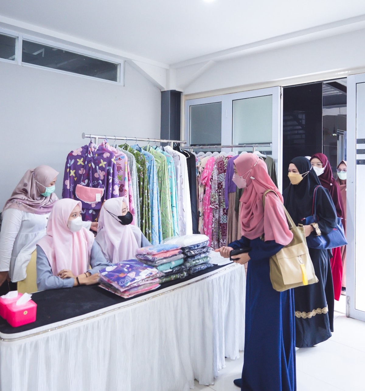 Stand Mukena Tazbiya di Event Hijabers Community Bekasi