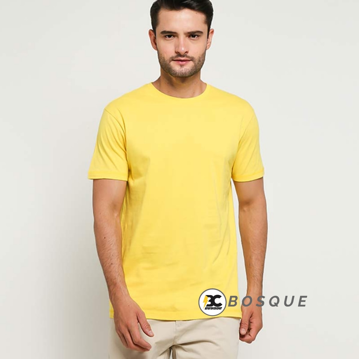  Kaos  Polos  Pendek  Kuning