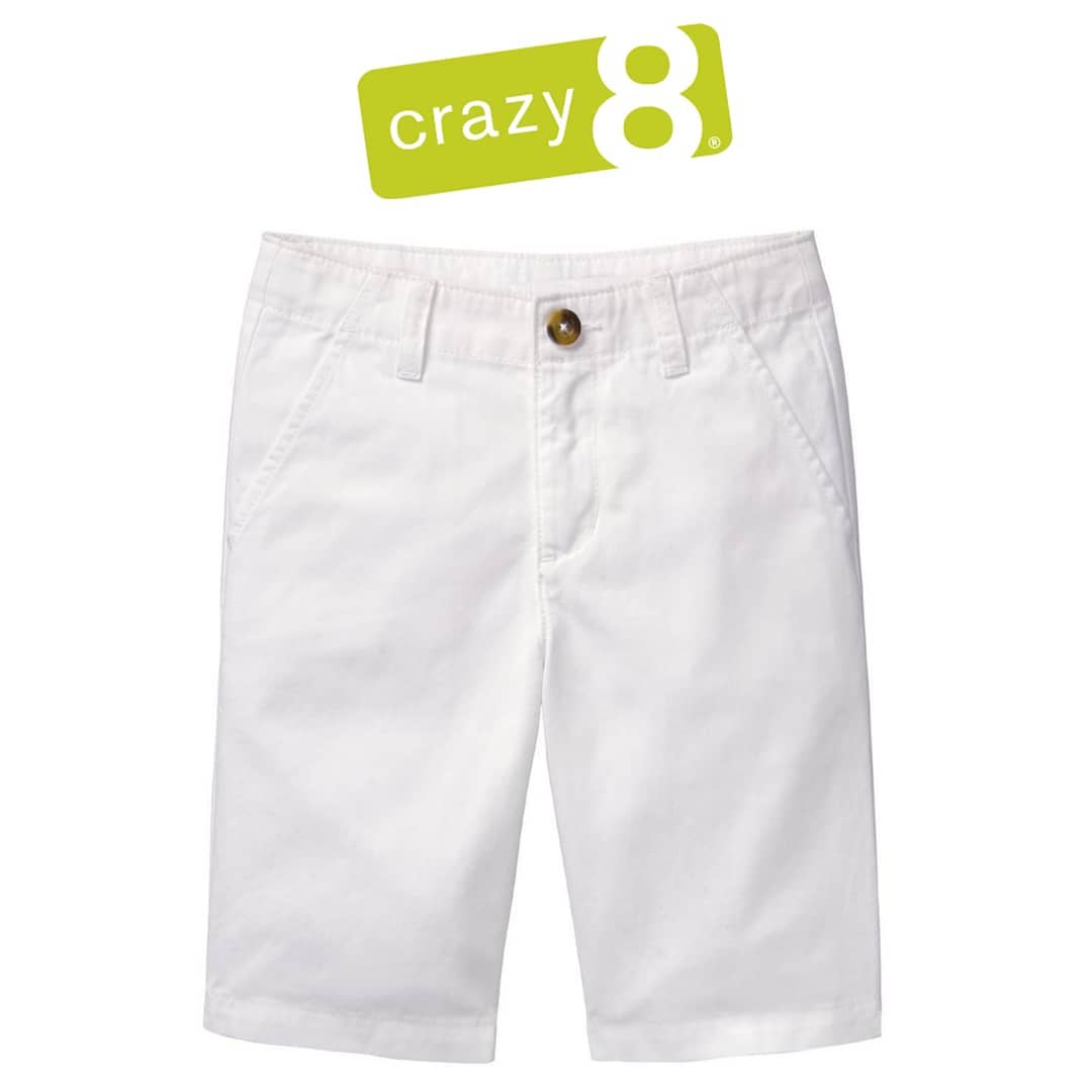  Celana  Pendek Crazy 8 Chino White 11042