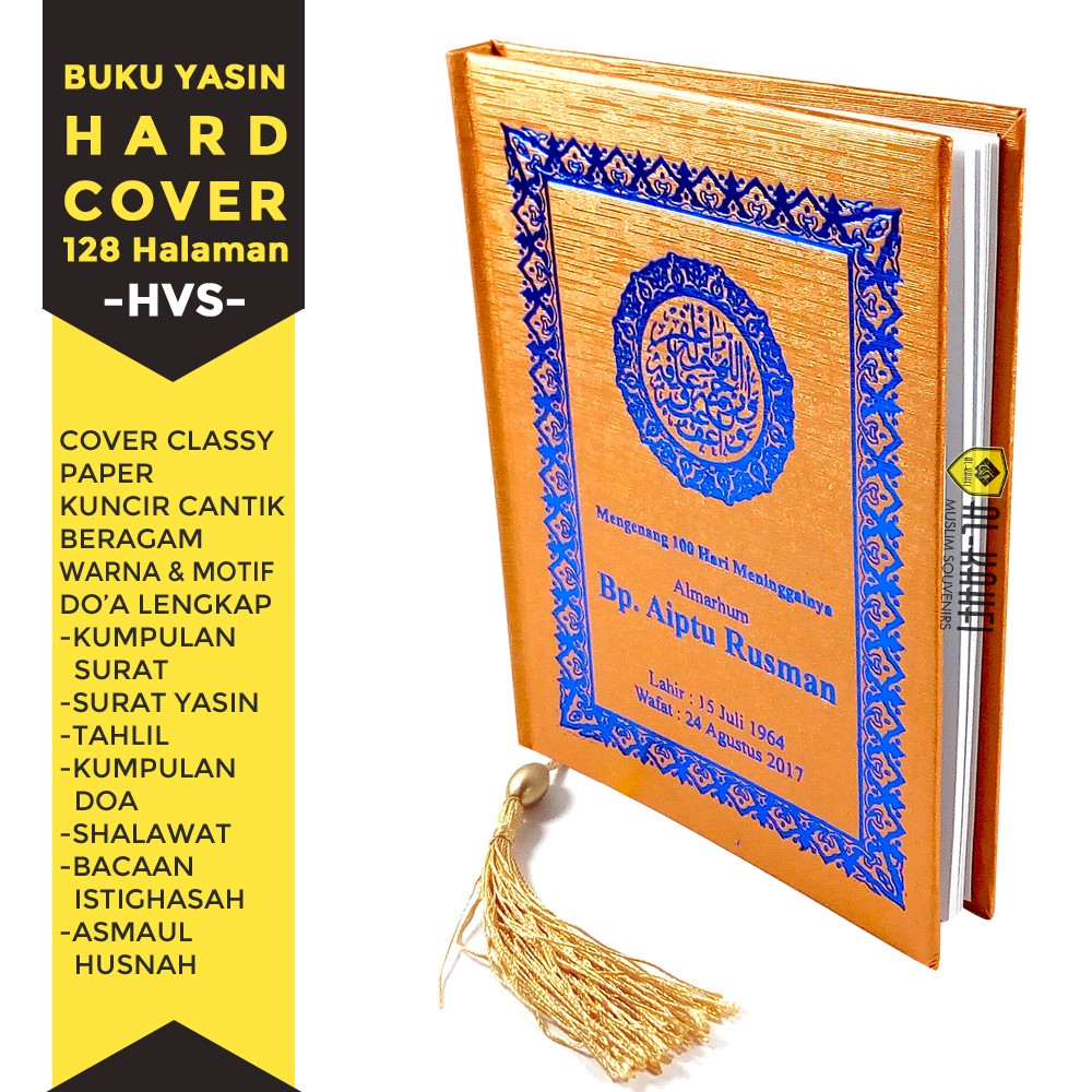 Buku Yasin Dan Tahlil Hard Cover 128 Halaman Hvs