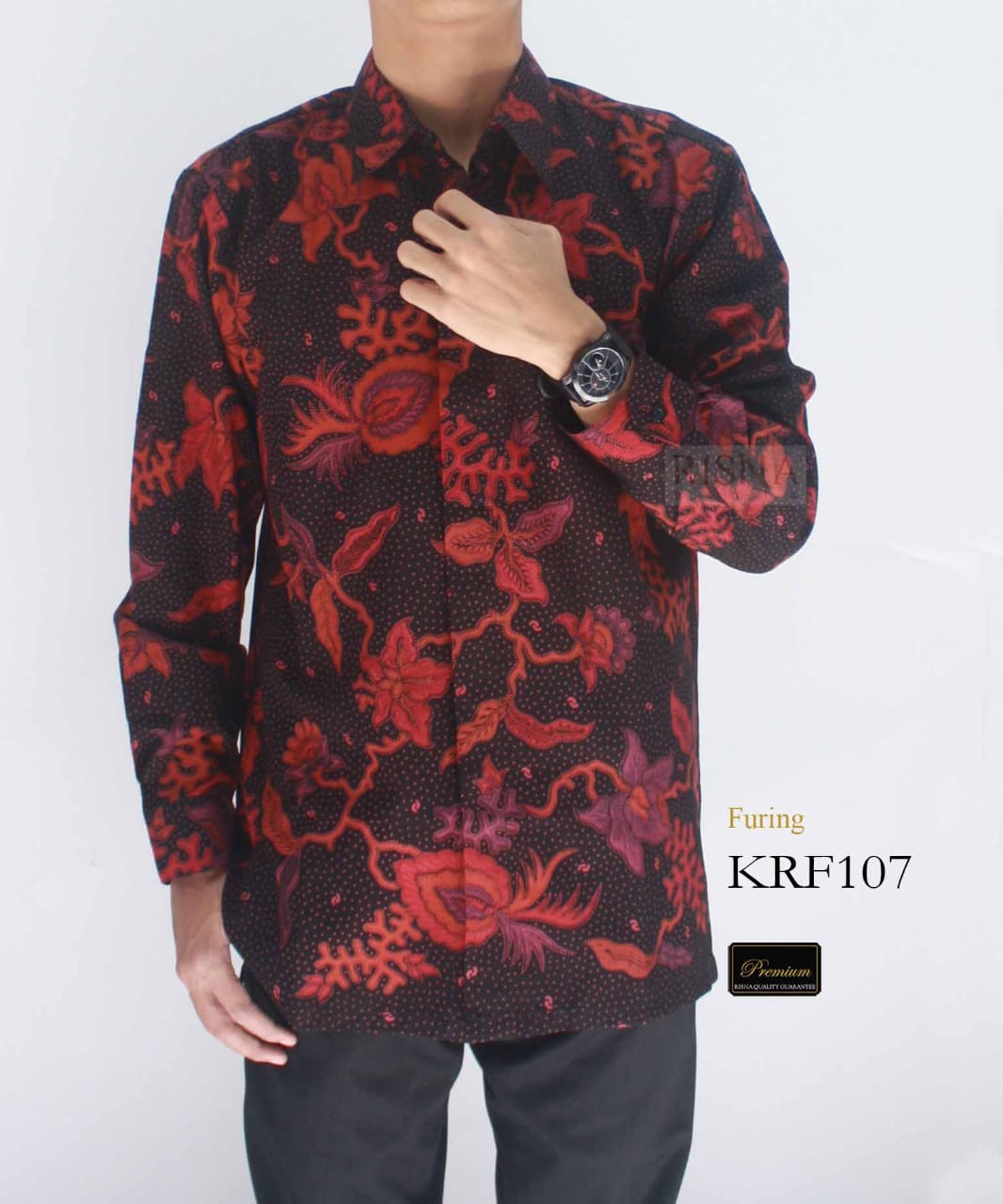 KRF107 Kemeja Batik  Pria  Panjang Primis Premium Exclusive 