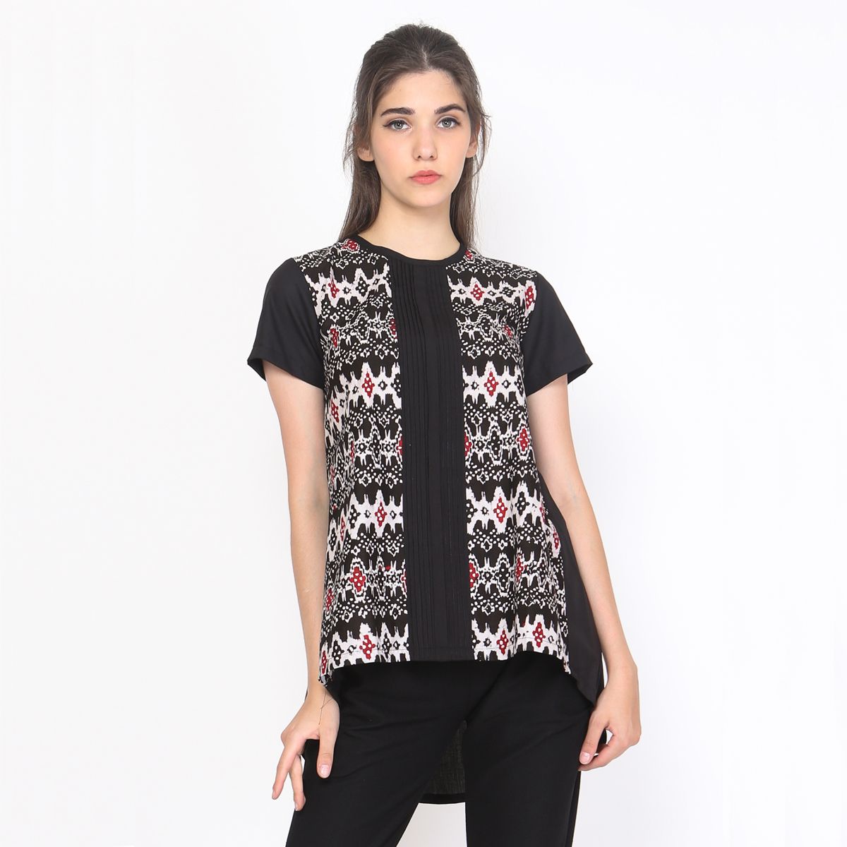 Black Songket Alit Blouse Batik (PRE ORDER)