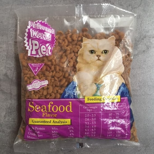 Makanan Kucing Universal Seafood Cat Food Repack 400gr 400 Gr Gram