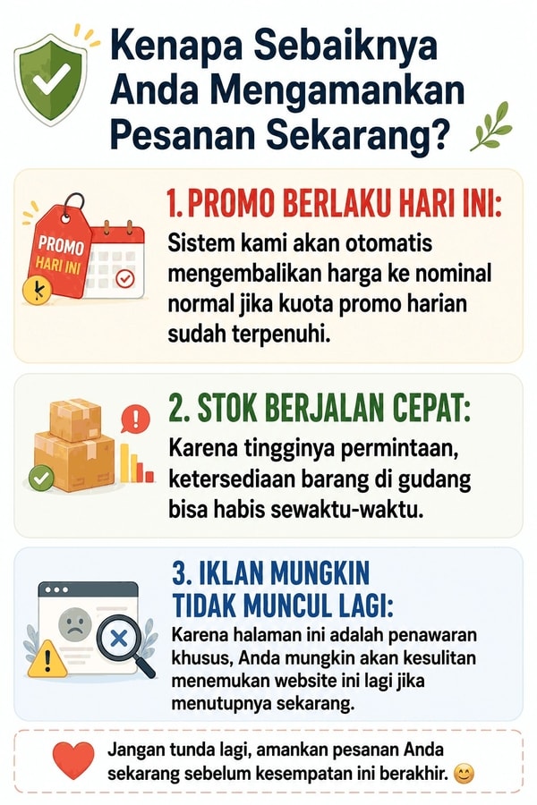 Alasan mengamankan pesanan sekarang