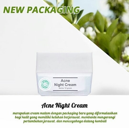 Acne Night Cream MS Glow