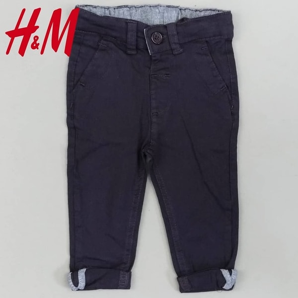  Celana Panjang H M  Chino Navy Wash 10 SMALL CUT SW