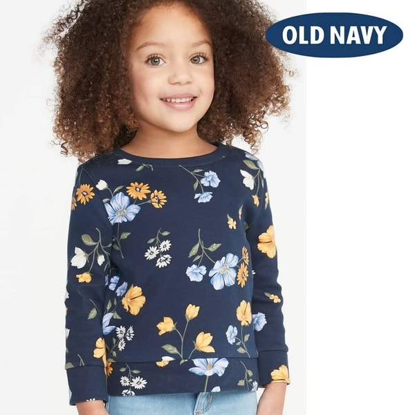 old navy floral sweatshirt