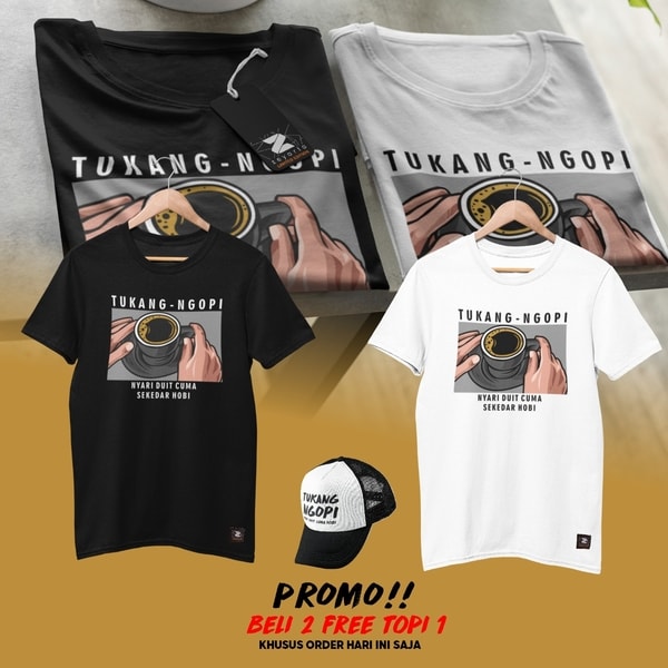 Original Zeyarta Kaos  Tukang  Ngopi 