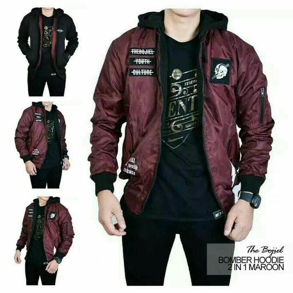 jaket bomber hoodie