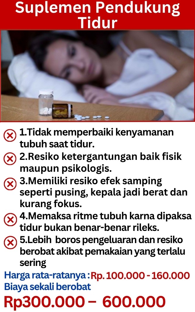 Perbandingan Tourma Care dengan suplemen pendukung tidur