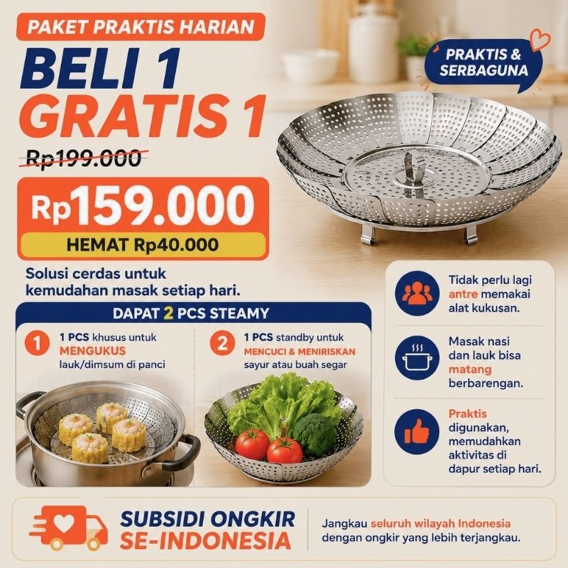 Paket praktis harian beli 1 gratis 1 harga Rp159.000