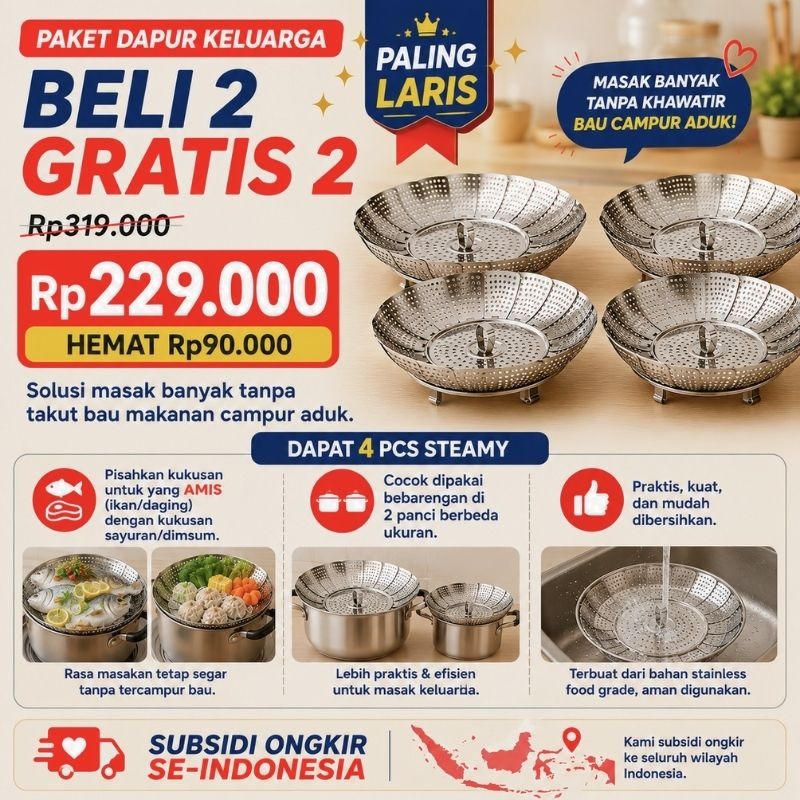 Paket dapur keluarga beli 2 gratis 2 harga Rp229.000